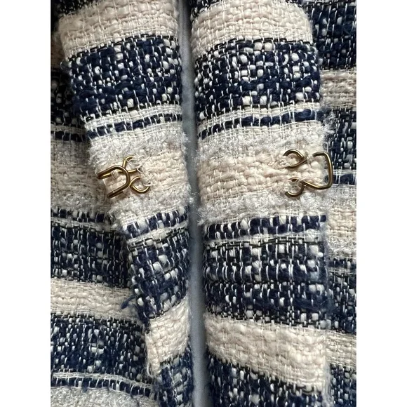 DKNY Tweed Striped Blazer Jacket 8 - Picture 14 of 16